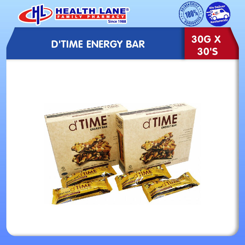 D'TIME ENERGY BAR (30Gx30'S)